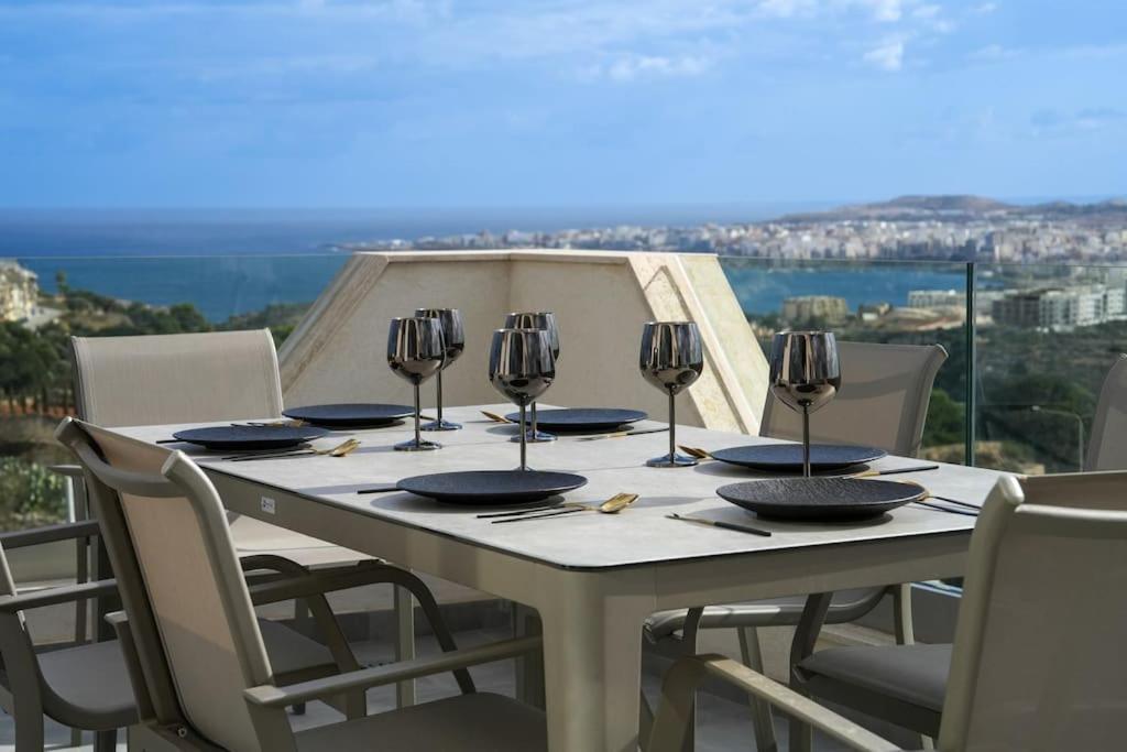 Lux Sea&Country Views With Pool Apartment Mellieħa Екстериор снимка