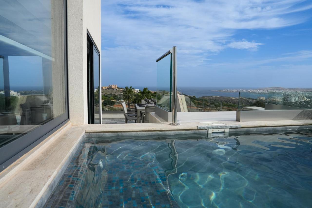 Lux Sea&Country Views With Pool Apartment Mellieħa Екстериор снимка