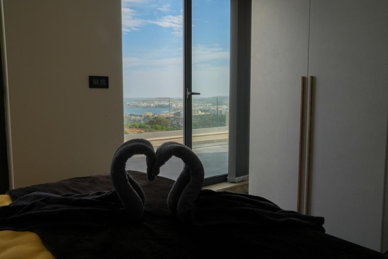Lux Sea&Country Views With Pool Apartment Mellieħa Екстериор снимка
