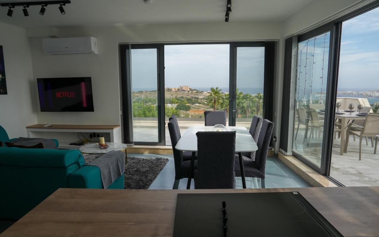Lux Sea&Country Views With Pool Apartment Mellieħa Екстериор снимка